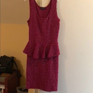 Peplum holiday dress